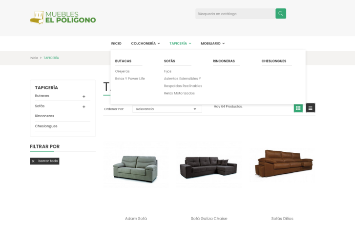 Tienda Online Muebles El polígono