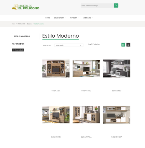 E-commerce Muebles El polígono