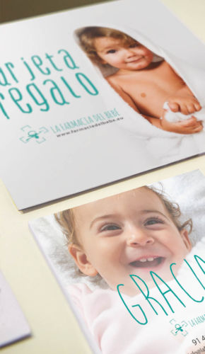 Fotografía e impresión de tarjetas Farmacia del bebé por Medefine