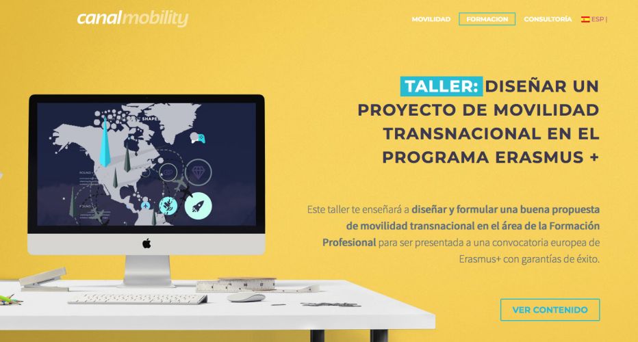 Diseño y maqietación de Talleres para la Plataforma Elearning CANAL MOBILITY