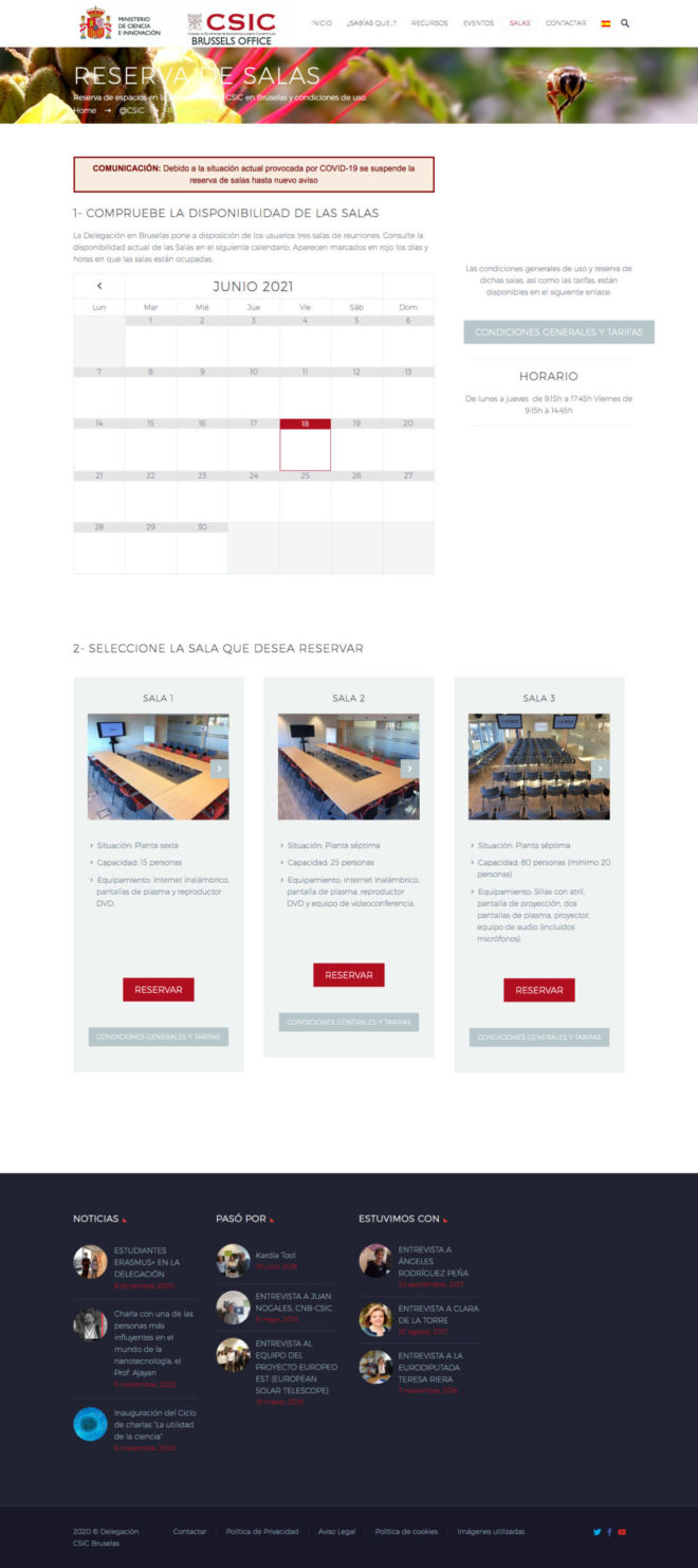 Desarrollo web CSIC