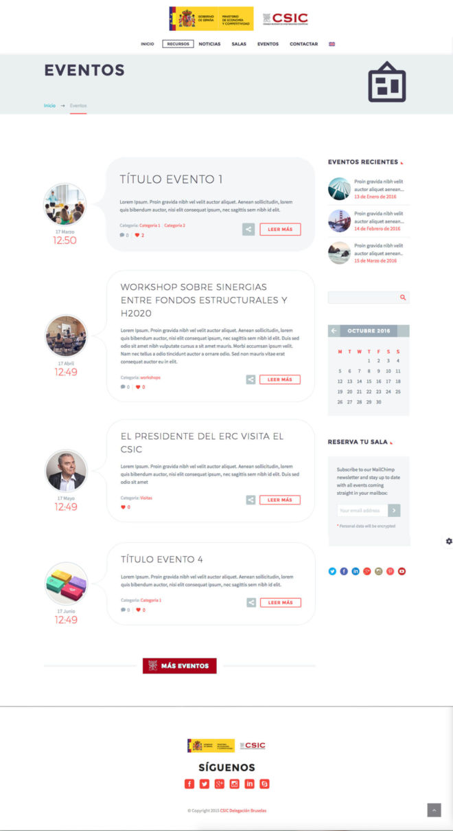 Desarrollo web CSIC